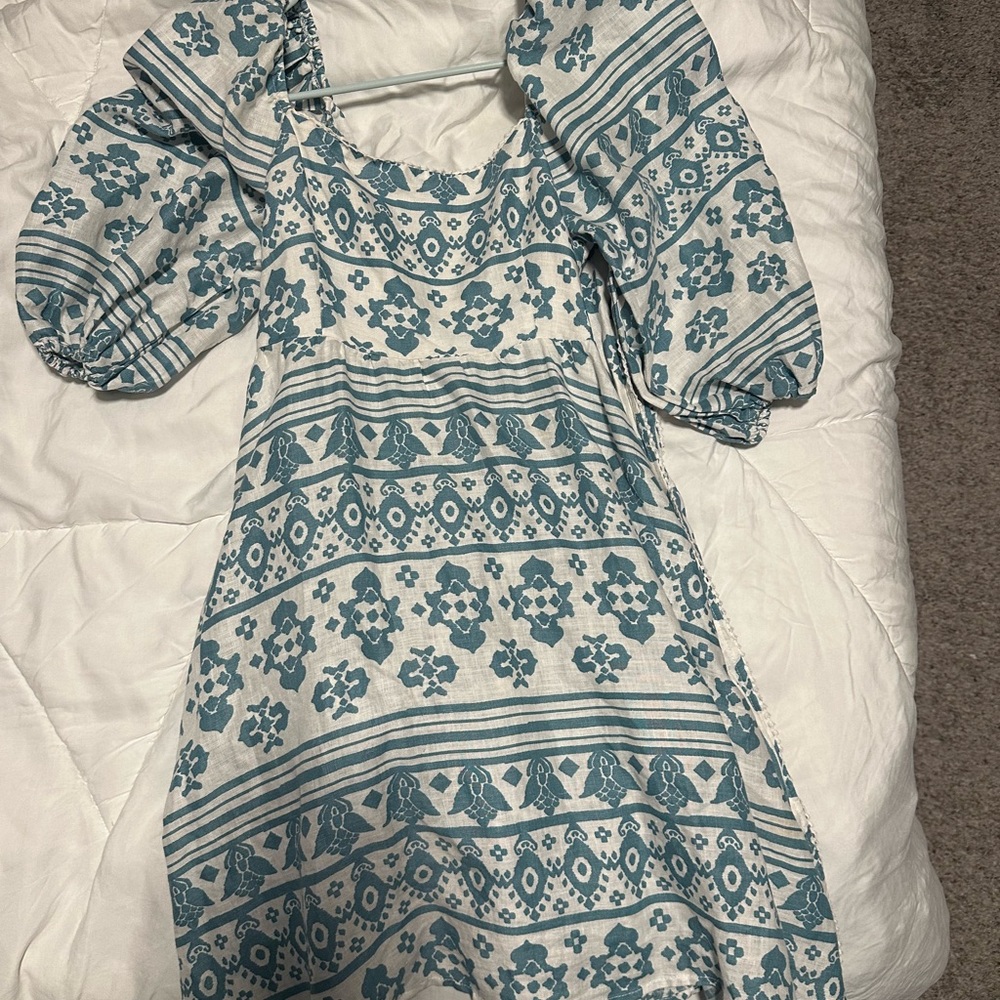 Floral Blue Dress